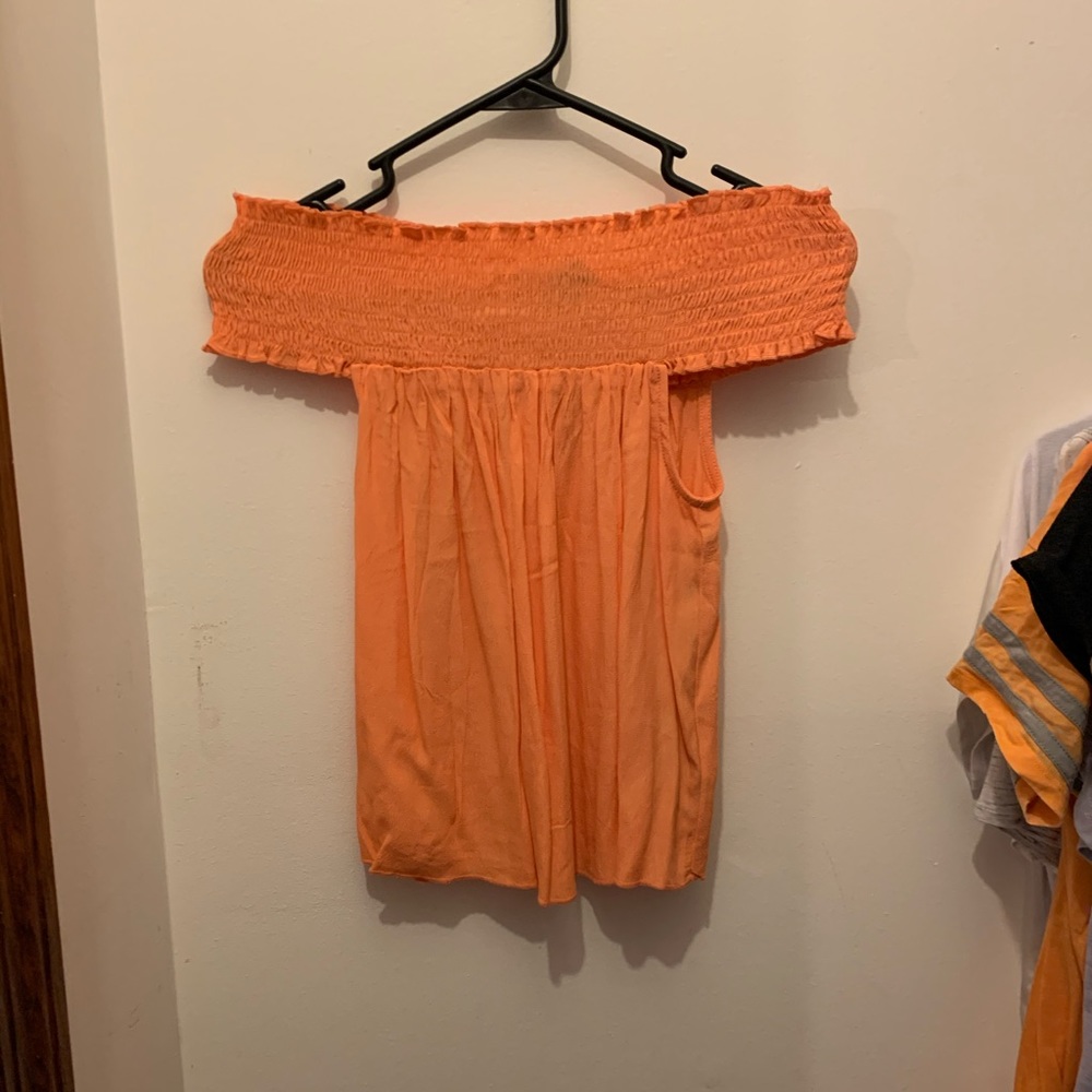 NWT Forever 21 off the shoulder orange top Size S